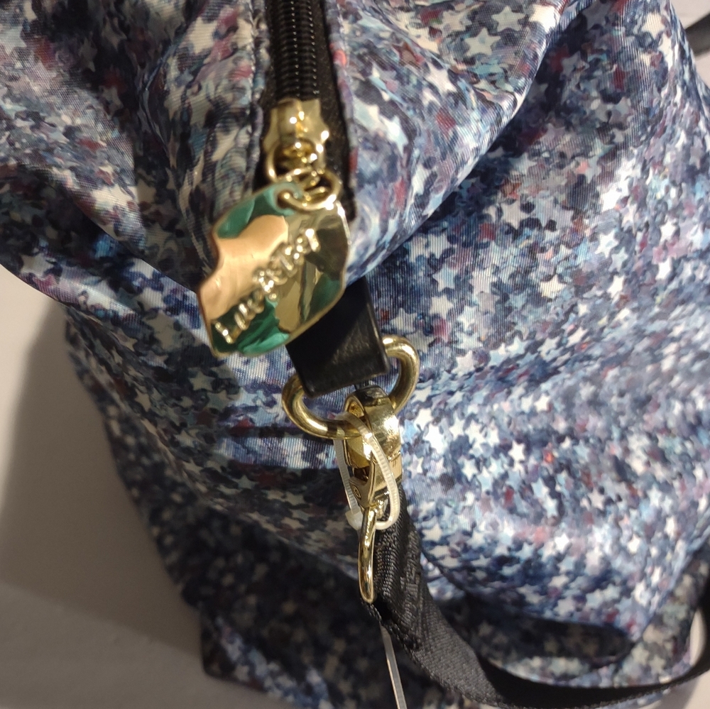 Betsey Johnson Blue Tote Bag Star Print - Picture 5 of 6